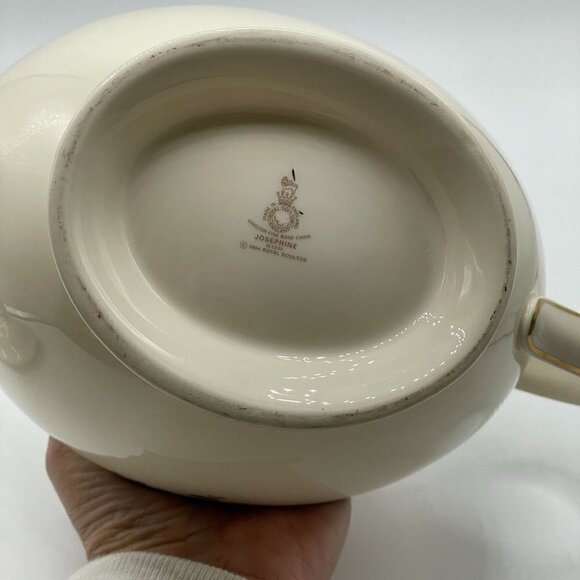 Royal Doulton Josephine H5235 Vintage English Fine Bone China Cream Floral 5 Cup - Picture 10 of 11